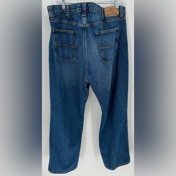 LL Bean Men's Double L Jeans Relaxed Fit Flannel-Lined Standard Fit - Picture 4 of 12